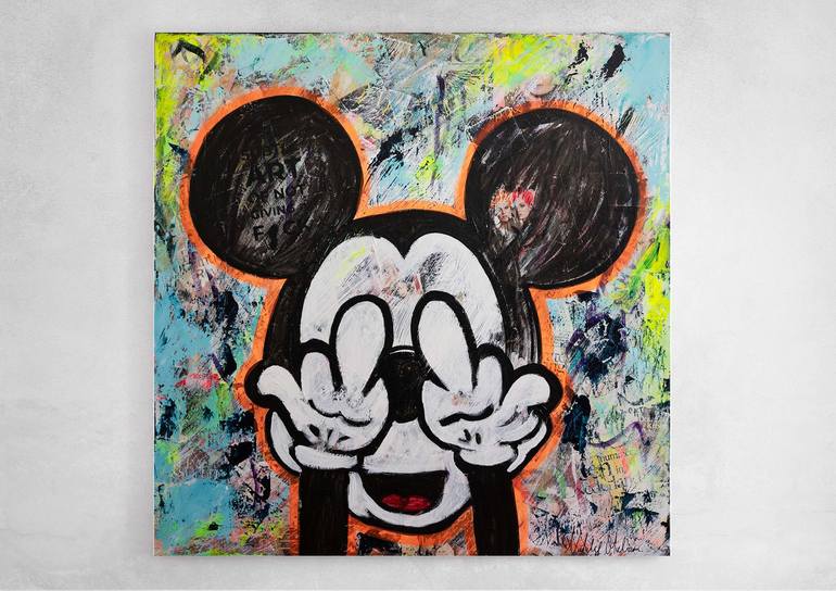 Original Modern Cartoon Painting by Natalie Otalora