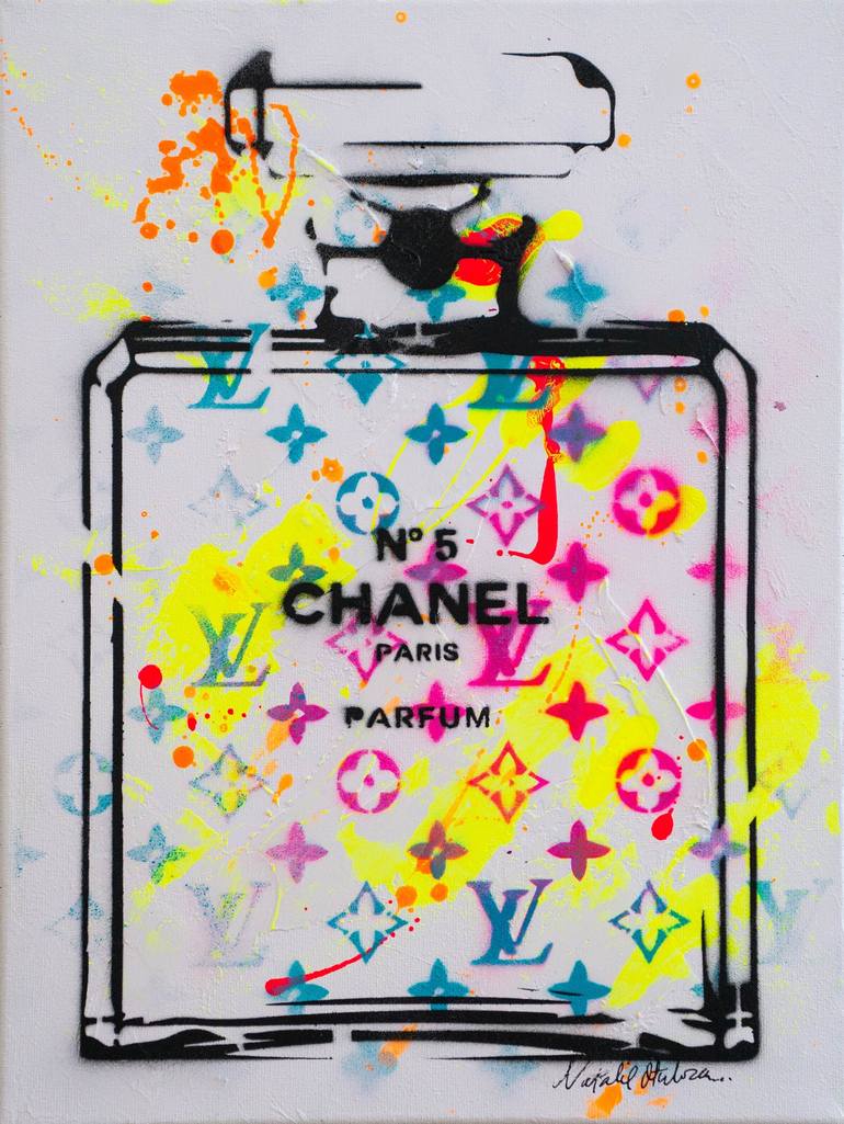 Chanel Summer Love & Louis Vuitton, Painting by Natalie Otalora