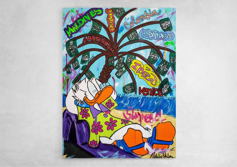 Original Illustration Cartoon Painting by Natalie Otalora