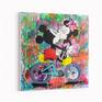 Mickey & Minnie From Amsterdam With Love
In this painting Natalie Otalora mixes Acrylic, Spray Paint, ink and marker on canvas, She takes as main scenario a very romantic Amsterdam which she explores as very traditional dutch (ON THE BIKE)

The artwork is made with the best quality materials, finished with 2 layers of varnish, it is signed by the artist and it comes with Certificate of Authenticity.