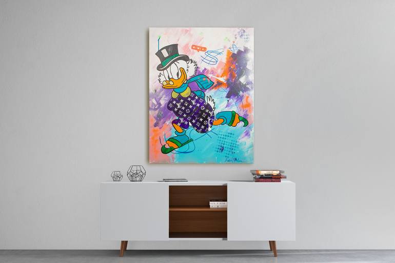 Original Pop Art Cartoon Painting by Natalie Otalora