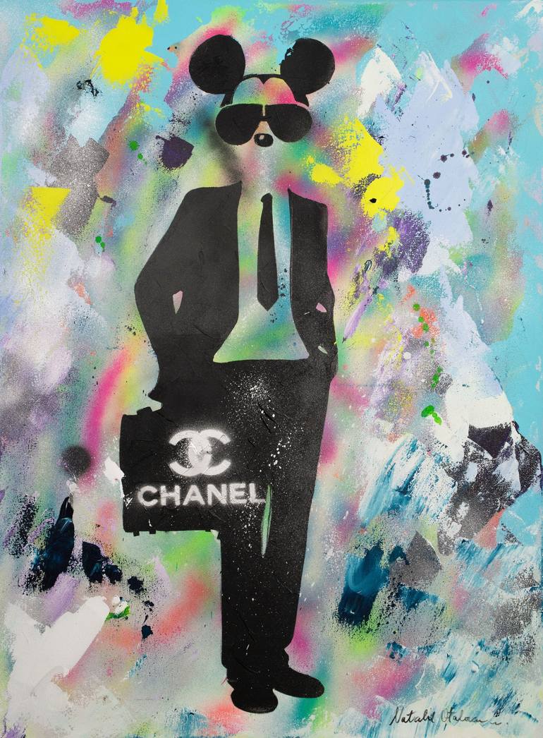 Chanel Summer Love & Louis Vuitton, Painting by Natalie Otalora