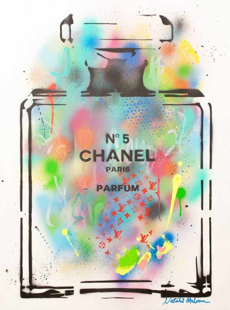 Chanel Summer Love & Louis Vuitton, Painting by Natalie Otalora