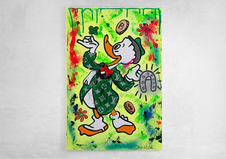 Original Fine Art Cartoon Painting by Natalie Otalora