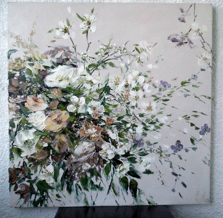 Flowers Painting by Elena Andrievskaya | Saatchi Art