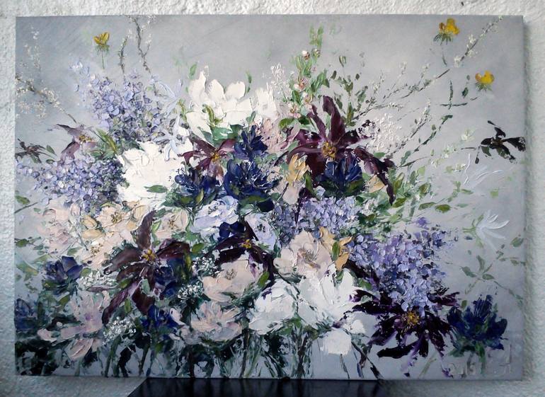Flowers Painting by Elena Andrievskaya | Saatchi Art