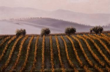 Autumn in the vineyards of Tuscany thumb