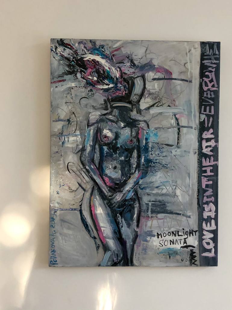 Original Expressionism Erotic Painting by Anna Polani