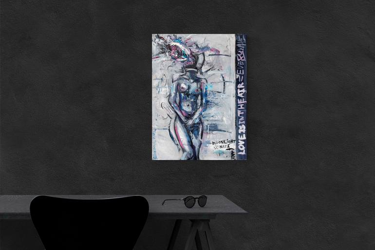 Original Expressionism Erotic Painting by Anna Polani