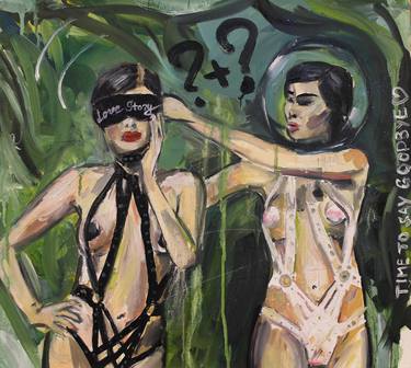 Print of Expressionism Erotic Paintings by Anna Polani