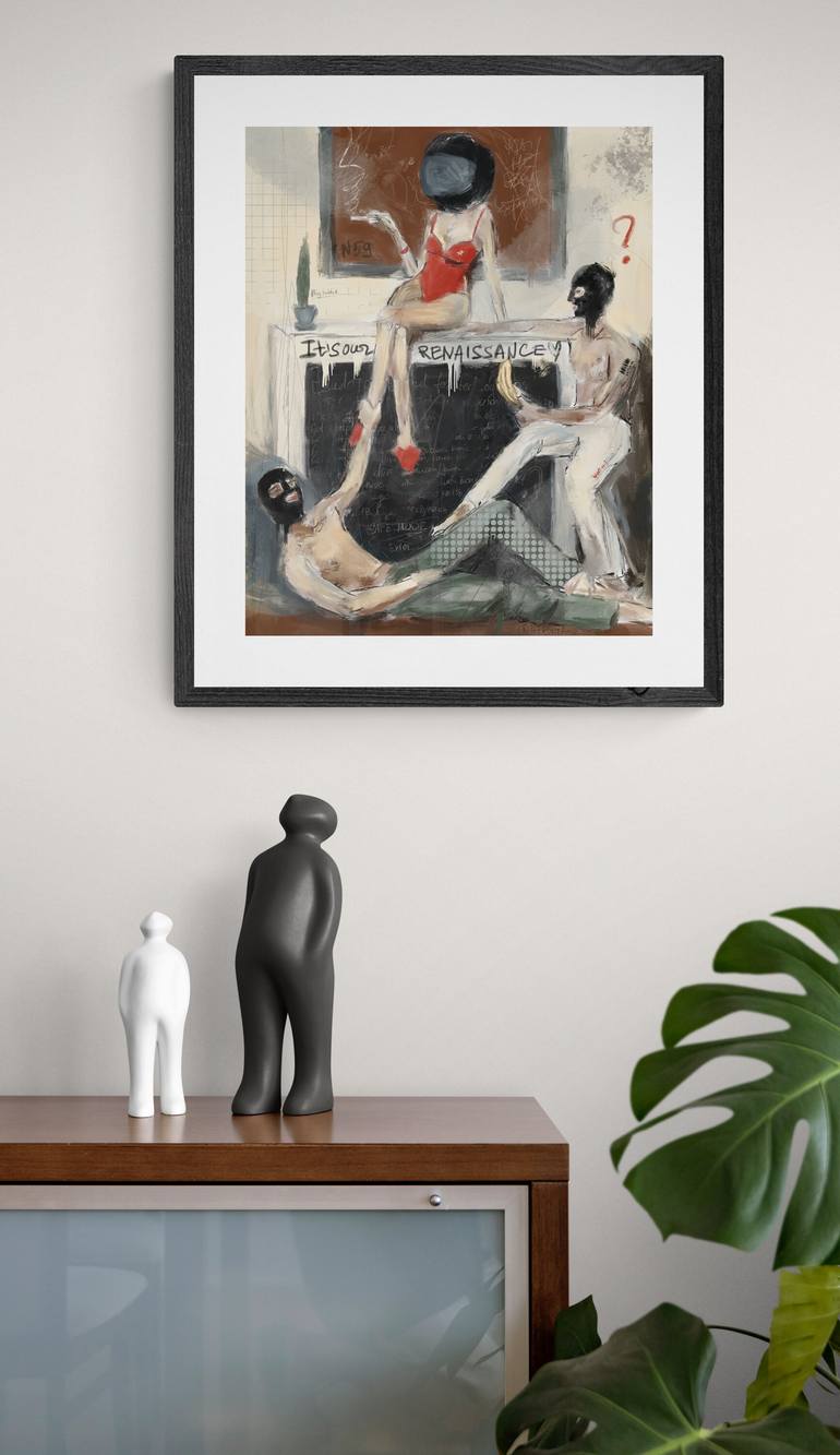 Original Other Graffiti Mixed Media by Anna Polani