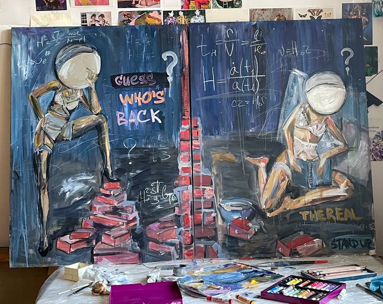 Original Expressionism Science/Technology Painting by Anna Polani