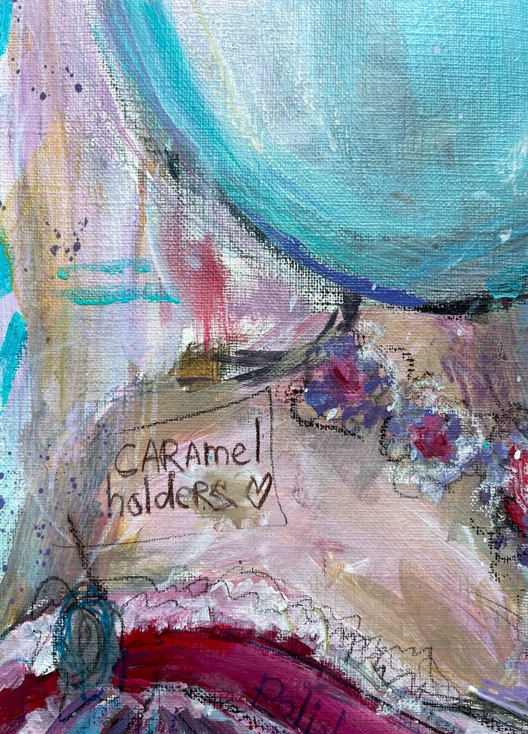 Original Expressionism Outer Space Painting by Anna Polani