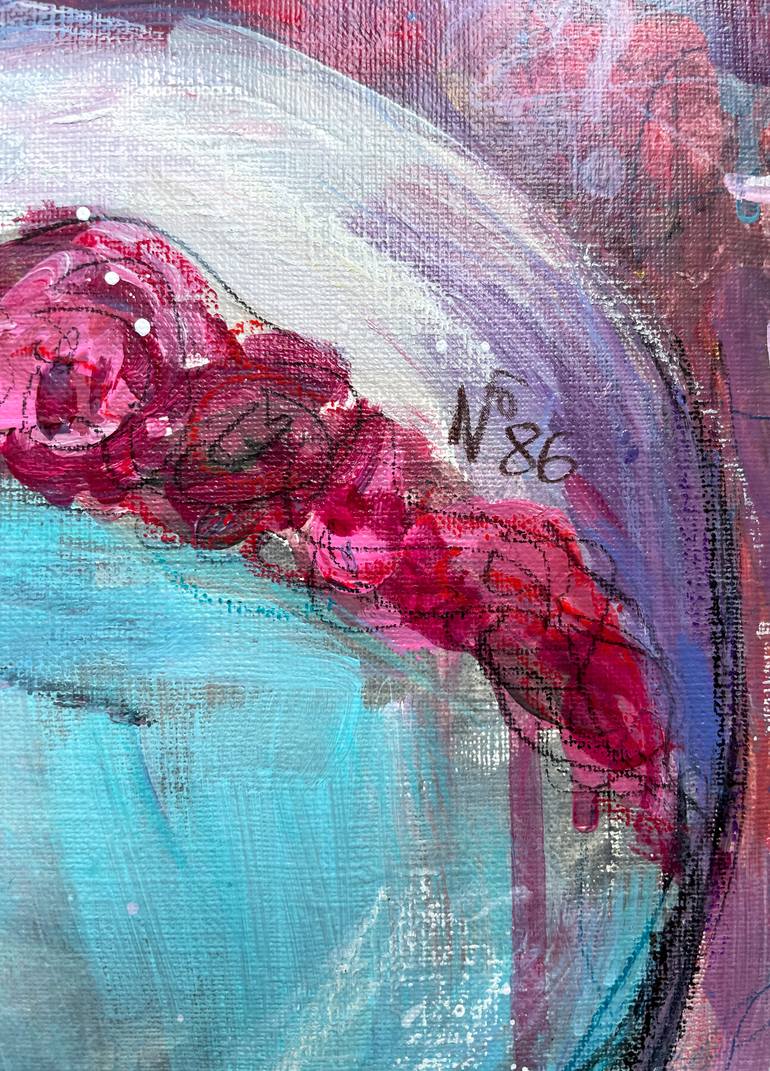Original Expressionism Outer Space Painting by Anna Polani