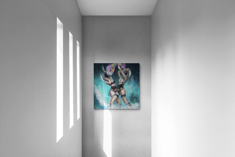 Original Expressionism Outer Space Mixed Media by Anna Polani