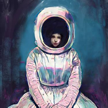 Print of Street Art Outer Space Digital by Anna Polani
