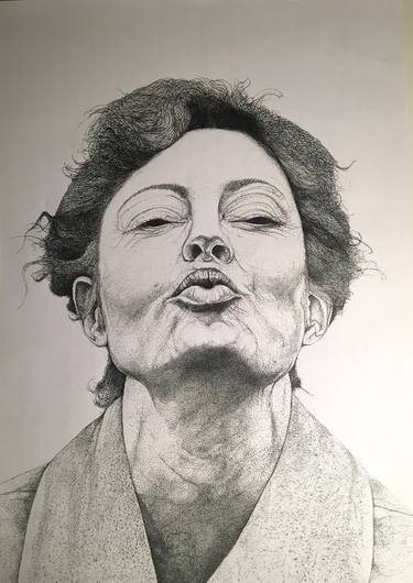 Print of Portrait Drawings by Eloy Guerra