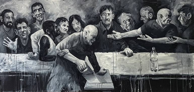 Original Black & White Men Paintings by Guy Coda