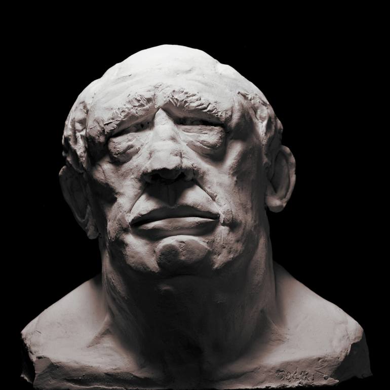 Original Figurative Portrait Sculpture by guy coda