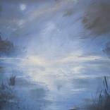 Foggy night on the lake by David Ruiz