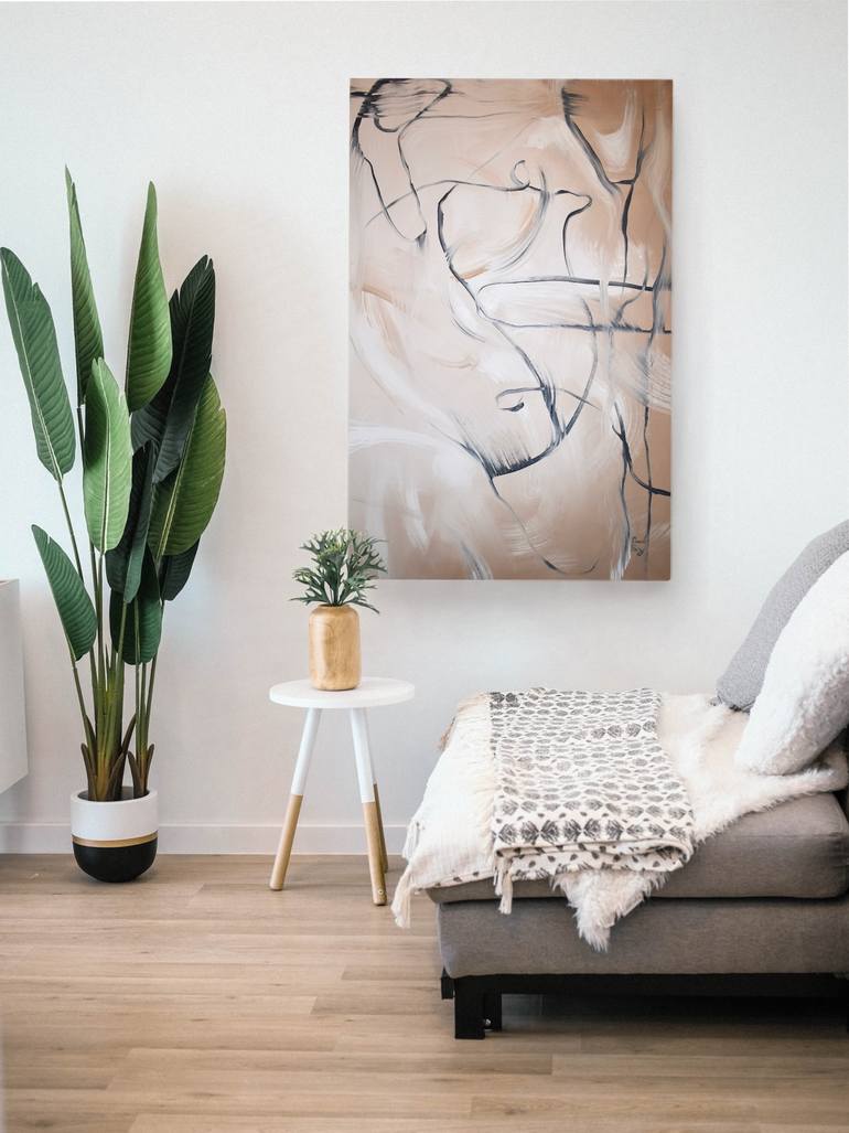 Original Abstract Expressionism Abstract Painting by David Ruiz