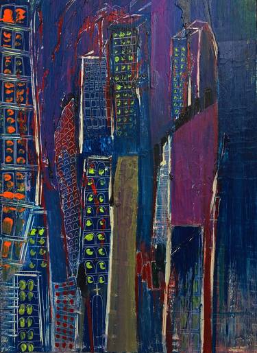 Original Expressionism Cities Paintings by Giada Bellini