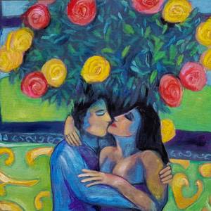 Lovers and flowers