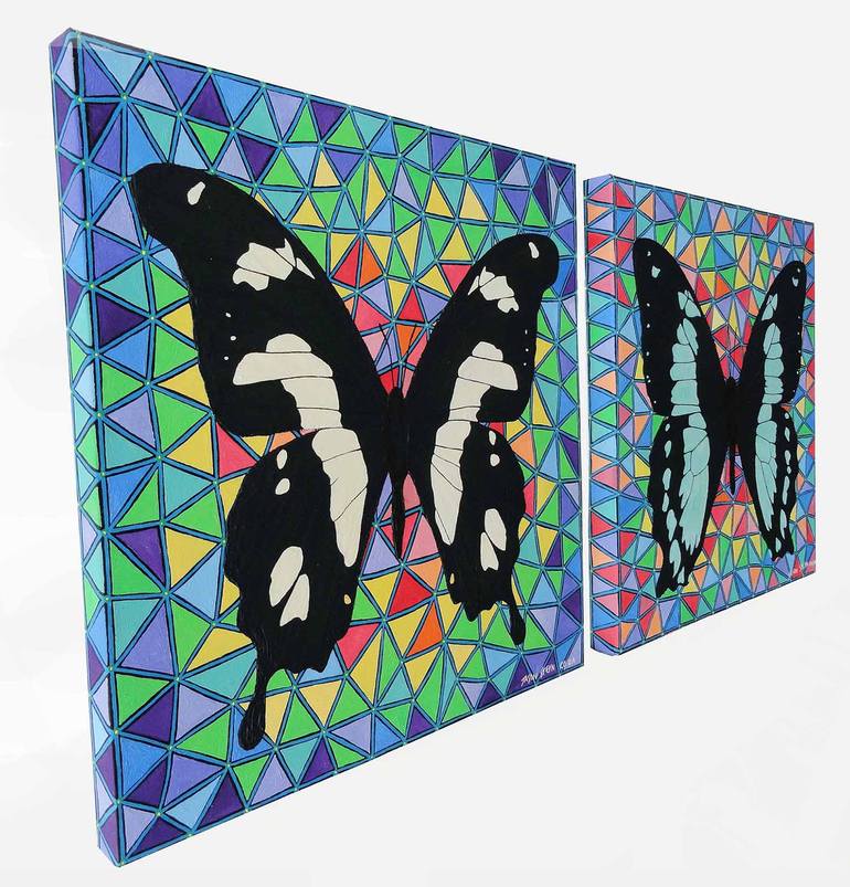 Original Abstract Geometric Painting by Jason Steyn