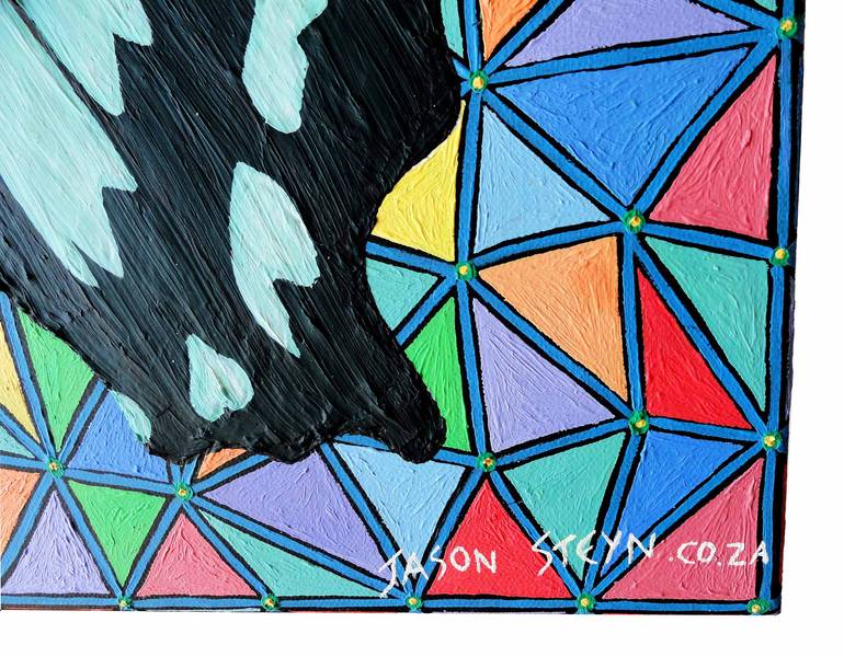 Original Abstract Geometric Painting by Jason Steyn