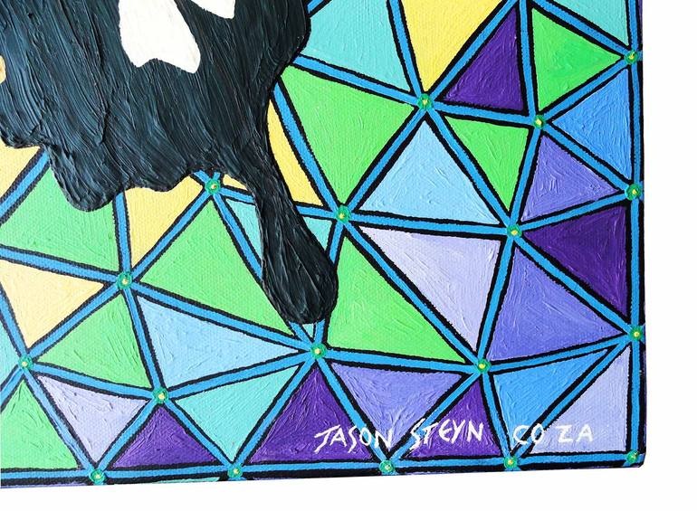 Original Abstract Geometric Painting by Jason Steyn