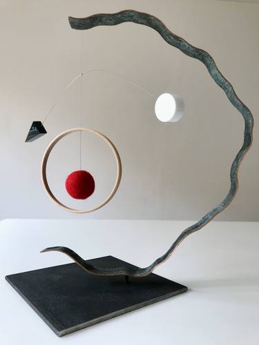 Original Conceptual Geometric Sculpture by Anja Hessler