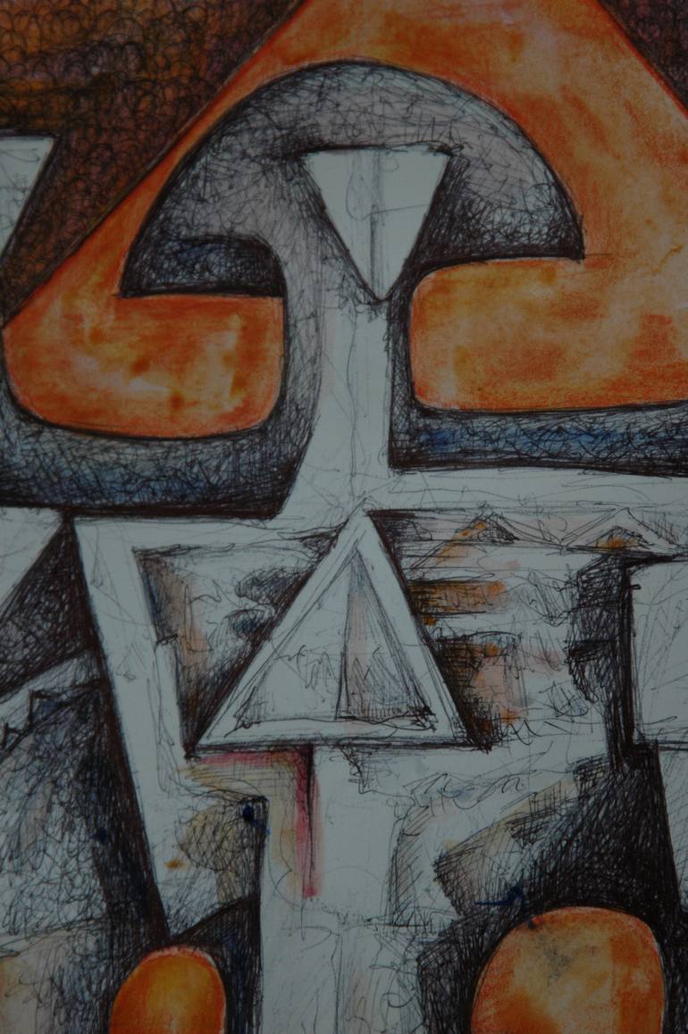 Original Conceptual Love Painting by Orazio Barbagallo