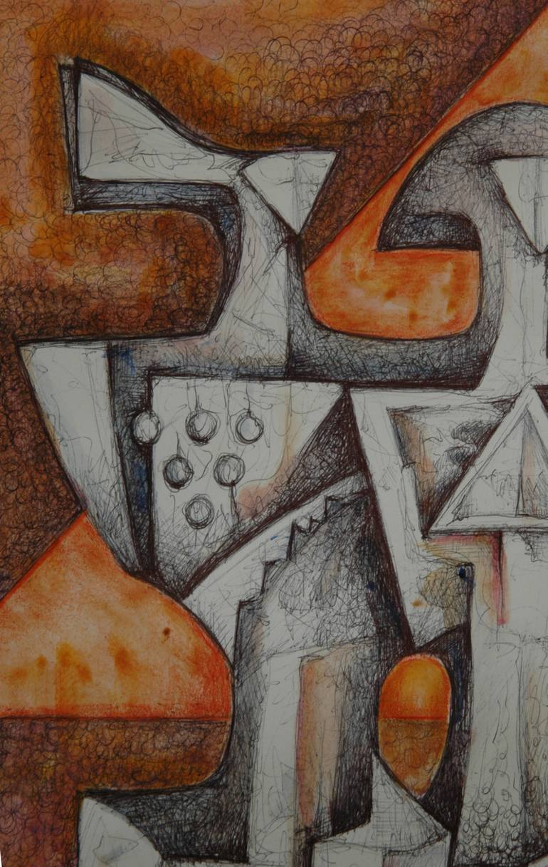 Original Conceptual Love Painting by Orazio Barbagallo