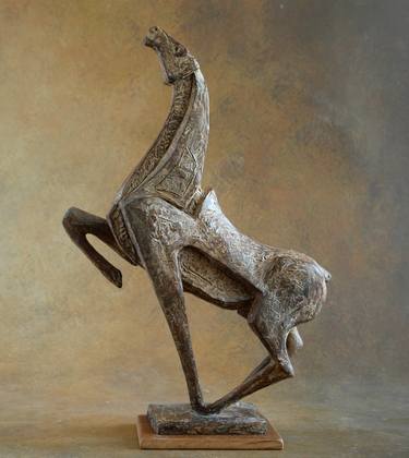 Original Contemporary Horse Sculpture by Orazio Barbagallo