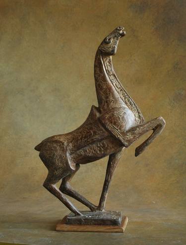Original Figurative Horse Sculpture by Orazio Barbagallo