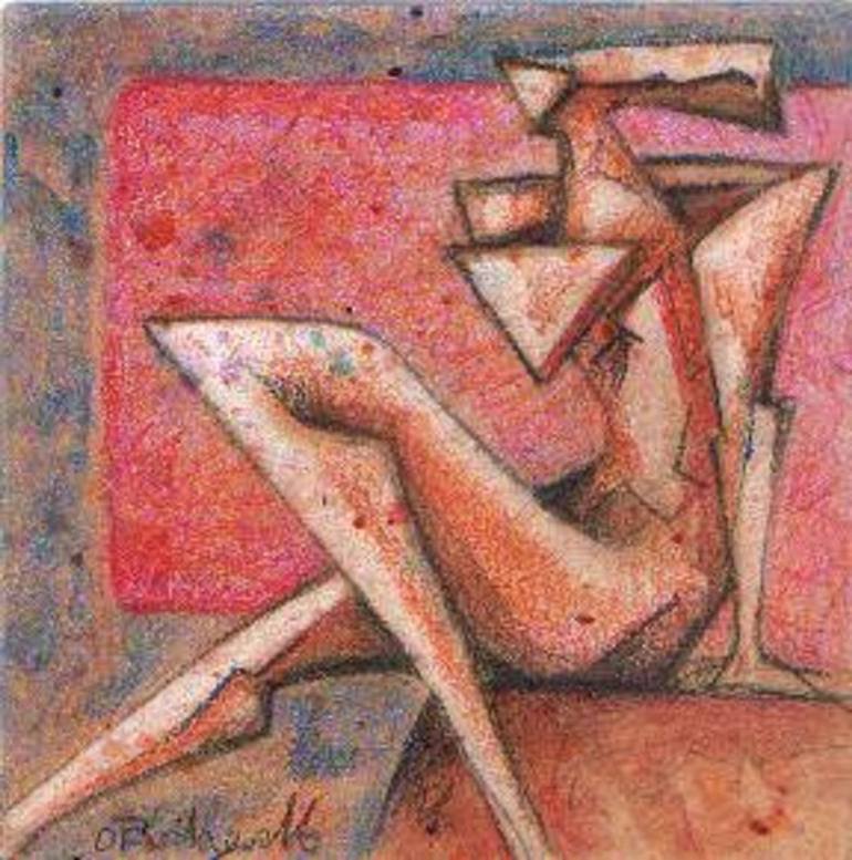 Original Figurative Nude Painting by Orazio Barbagallo