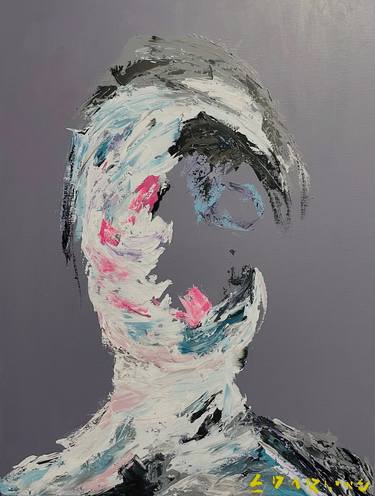 Print of Abstract Expressionism Portrait Paintings by Simon Darling
