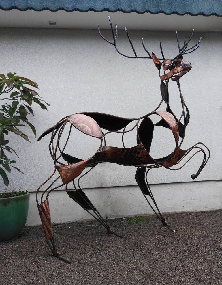 Original Abstract Animal Sculpture by Glen Colechin