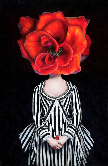 Original Figurative Portrait Painting by Natalya Zhadenova