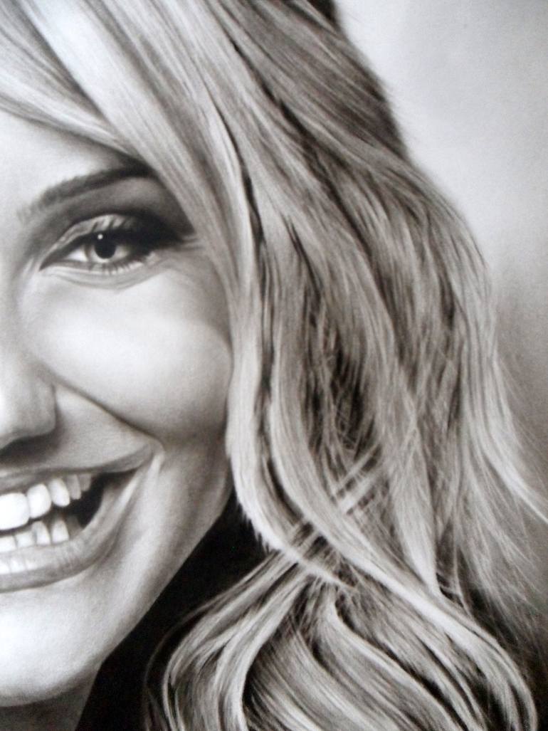 Original Photorealism Pop Culture/Celebrity Painting by Attila Paszternák