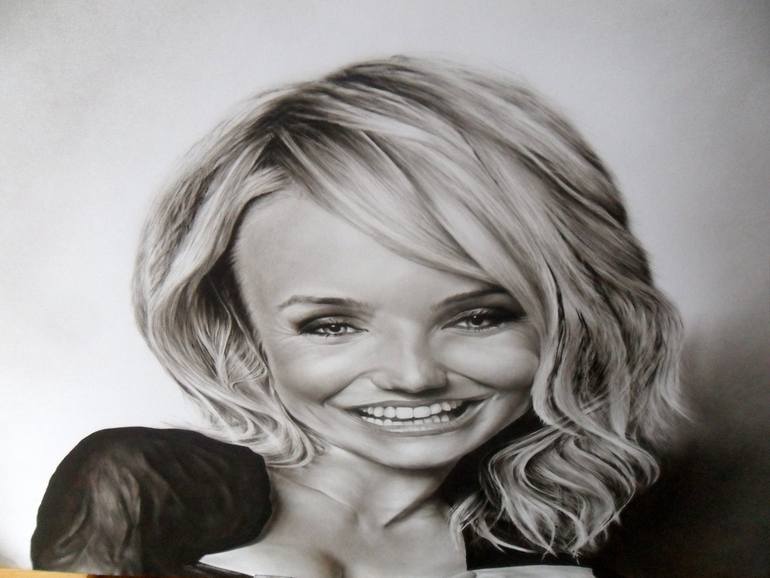Original Photorealism Pop Culture/Celebrity Painting by Attila Paszternák