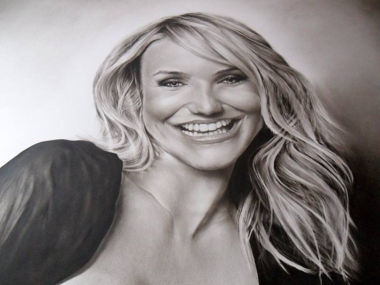Original Photorealism Pop Culture/Celebrity Painting by Attila Paszternák