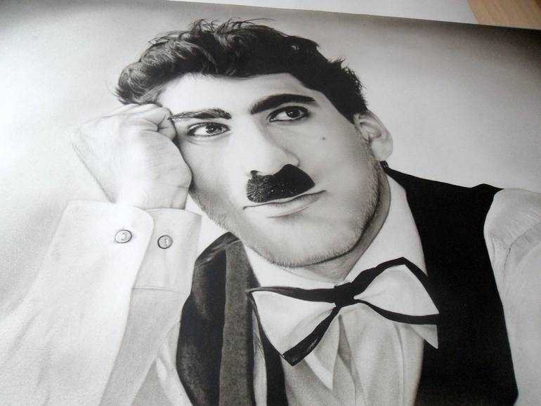 Original Photorealism Pop Culture/Celebrity Painting by Attila Paszternák