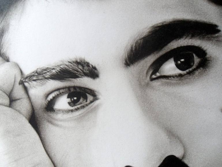 Original Photorealism Pop Culture/Celebrity Painting by Attila Paszternák