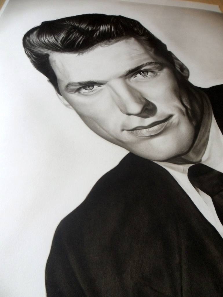 Original Photorealism Pop Culture/Celebrity Painting by Attila Paszternák