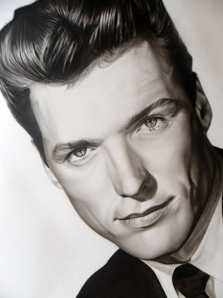 Original Photorealism Pop Culture/Celebrity Painting by Attila Paszternák