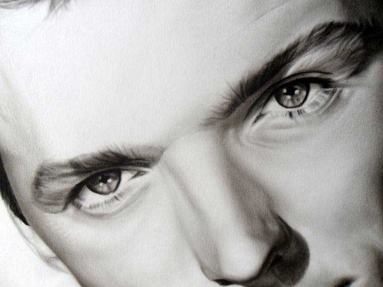 Original Photorealism Pop Culture/Celebrity Painting by Attila Paszternák