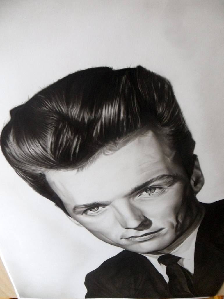 Original Photorealism Pop Culture/Celebrity Painting by Attila Paszternák