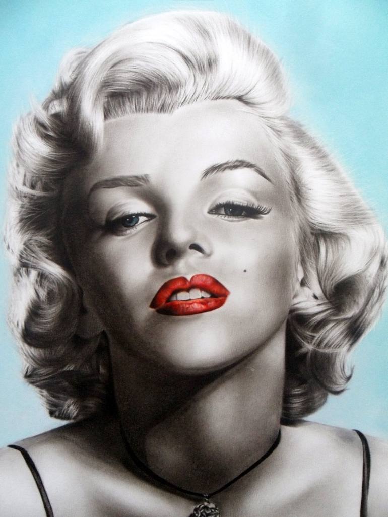 Marilyn Monroe Painting by Attila Paszternák | Saatchi Art