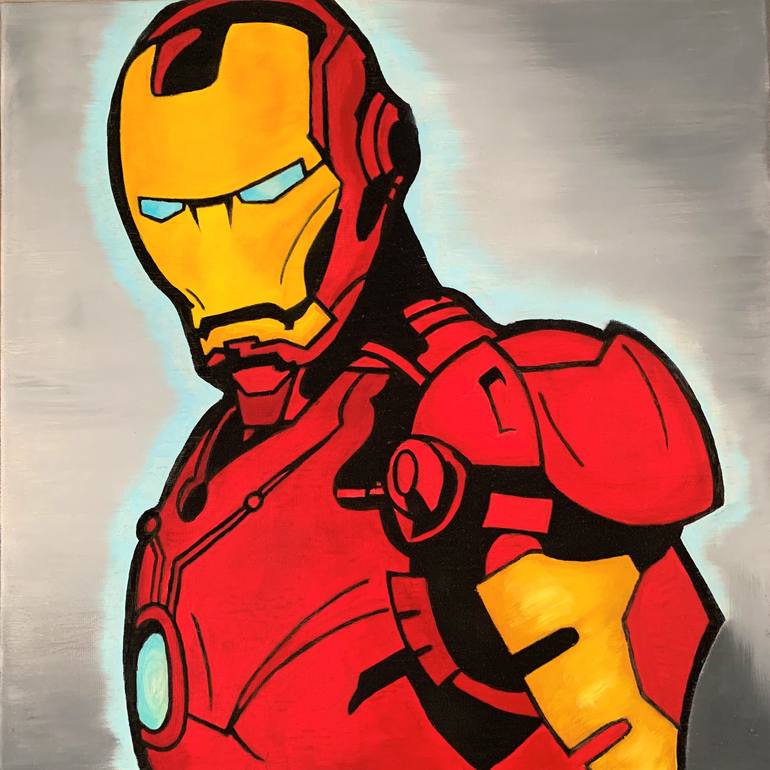 Iron Man Painting by Tamas Gal | Saatchi Art